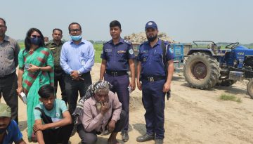 কেরানীগঞ্জে ফসলি জমি থেকে মাটি চুরি ও বিক্রি চক্রের ৩ সদস্যকে কারাদন্ড