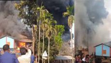 রাজশাহীতে প্লাস্টিকের গোডাউনে আগুন, নিয়ন্ত্রণে ৪ ইউনিট