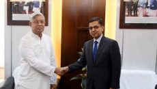 ভূমিমন্ত্রীর সঙ্গে ভারতীয় হাইকমিশনারের সৌজন্য সাক্ষাৎ