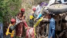 পাকিস্তানে সড়ক দুর্ঘটনায় একই পরিবারের ১৪ জন নিহত