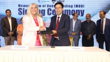 ইএটিএল ইনোভেশন হাব ও ইউনিভার্সিটি স্যালফোর্ড ম্যানচেস্টারের মধ্যে সমঝোতা চুক্তি