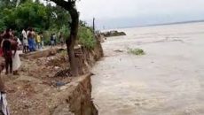 গাইবান্ধায় নদীর পানি কমলেও ভাঙ্গন শুরু