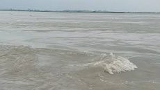 পাহাড়ি ঢলে আবারও বাড়ছে তিস্তার পানি