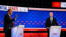 শেষ হলো বাইডেন-ট্রাম্প বিতর্ক, দুষলেন একে অপরকে