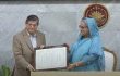 জাপানের দেয়া অ্যাপ্রিসিয়েশন সার্টিফিকেট প্রধানমন্ত্রীর হাতে