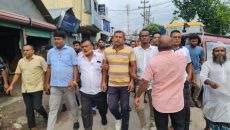 আওয়ামী লীগ সরকারের পতনে ছেংগারচরে বিএনপি ও অঙ্গ সংগঠনের আনন্দ মিছিল