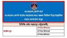 উপকূলীয় অঞ্চলে সার্বিক নিরাপত্তায় দায়িত্বরত রয়েছে বাংলাদেশ কোস্ট গার্ড