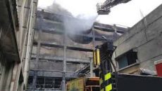 গাজী টায়ার্সের আগুন ৩২ ঘণ্টা পর নিভেছে, ভবনধসের শঙ্কা