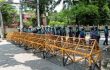মন্ত্রী পাড়ায় ব্যারিকেড ভেঙে ঢোকার চেষ্টা আন্দোলনকারীদের