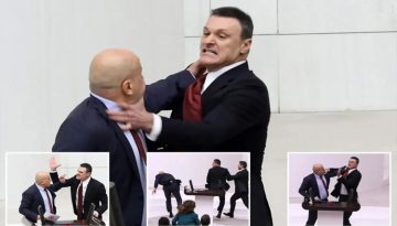 তুরস্কের পার্লামেন্টে হাতাহাতিতে জড়ালেন আইনপ্রণেতারা