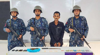 যৌথ বাহিনীর অভিযানে কুখ্যাত মাদককারবারি চান্দু মাঝি আটক