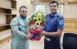 সিদ্ধিরগঞ্জ থানার নবাগত ওসি আল মামুনকে ফুলেল শুভেচ্ছা