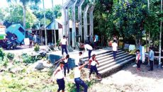 দীর্ঘদিন পরে আলোর মুখ দেখলো উল্লাপাড়ার প্রথম শহীদ মিনার