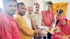 দেবিদ্বারে ছাত্র আন্দোলনে গুলিতে নিহত রুবেলের সন্তানের দায়িত্ব গ্রহণ