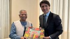 জাস্টিন ট্রুডোর স‌ঙ্গে ড. মুহাম্মদ ইউনূ‌সের সাক্ষাৎ