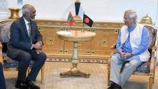 প্রধান উপদেষ্টার সঙ্গে মালদ্বীপের প্রেসিডেন্টের বৈঠক