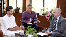 শ্রম ও কর্মসংস্থান উপদেষ্টার সঙ্গে ইউরোপীয় ইউনিয়নের রাষ্ট্রদূতের সৌজন্য সাক্ষাৎ