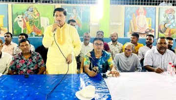 রাজধানীর ডেমরায় বিভিন্ন পূজামণ্ডপ পরিদর্শনে বিএনপি নেতা নবী উল্লাহ নবী