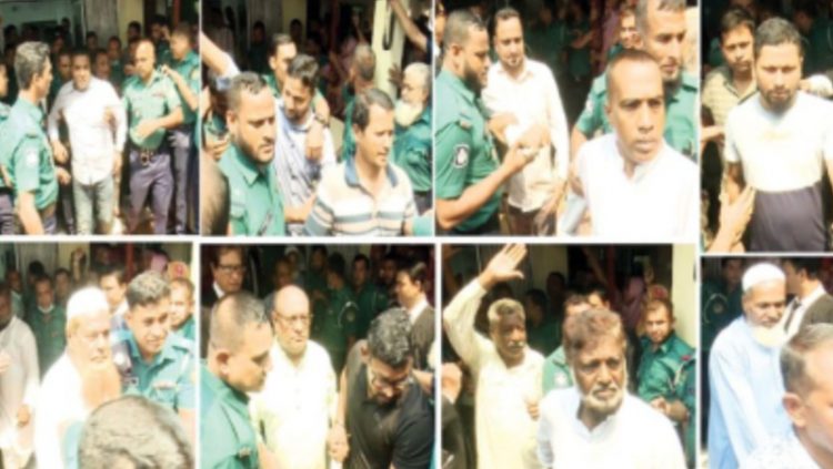 বিএনপির কার্যালয় ভাঙচুর-অগ্নিসংযোগ বরিশালে সাবেক ৯ কাউন্সিলরসহ ২১ জন কারাগারে