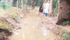 সড়ক দিয়ে চলাচলকারীদের দুর্ভোগ