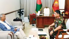প্রধান উপদেষ্টার সঙ্গে সাক্ষাৎ সেনাপ্রধানের