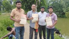 ফরিদপুরে মালিকানা জমি সরকারি দাবি করে কাজে বাধা দেওয়ার অভিযোগ