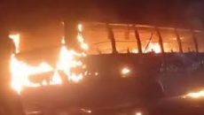 গাজীপুরে বাসচাপায় যুবক নিহত, ৩ বাসে আগুন