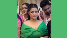 শোরুম উদ্বোধন করতে গিয়ে বিব্রতকর পরিস্থিতি