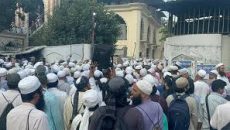 কাকরাইল মসজিদের সামনে সাদপন্থীদের বিক্ষোভ, তীব্র যানজট