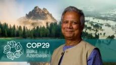 দেশের জলবায়ু সংকট তুলে ধরাতে আহ্বান প্রধান উপদেষ্টার