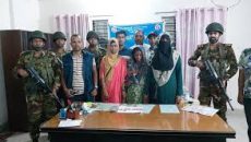 শেরপুরে যৌথ বাহিনীর অভিযানে নারী মাদক কারবারি আটক