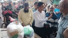 নড়াইলে নিষিদ্ধ পলিথিন ব্যবহারের দায়ে ৬ জনকে জরিমানা