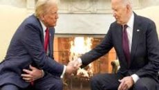 যুদ্ধবিধ্বস্ত ও মধ্যপ্রাচ্য নিয়ে ট্রাম্প-বাইডেনের আলোচনা