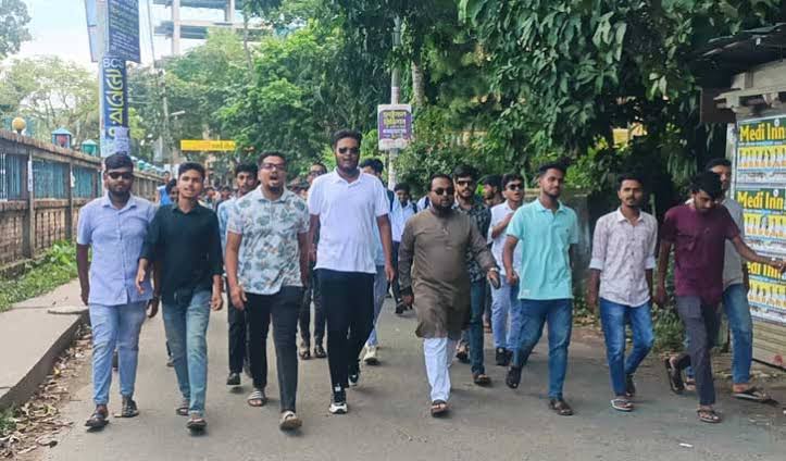 বাগেরহাটে মাদকের বিরুদ্ধে ছাত্রদলের প্রচার