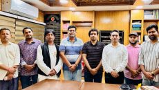 নাসিরনগরের ইউএনও’র সঙ্গে সাংবাদিকদের বিদায়ী সাক্ষাৎ