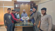 বাবুগঞ্জে নবাগত ইউএনও’র সাথে উপজেলা ছাত্রদলের সৌজন্য সাক্ষাৎ