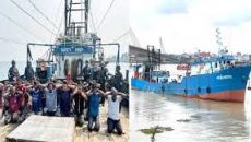 আটক ৭৮ বাংলাদেশি নাবিকদের ছবি প্রকাশ করেছে ভারতীয় কোস্টগার্ড