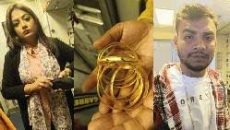 ৬৯ লাখ টাকার স্বর্ণ নিয়ে অভিনেত্রীসহ ২ জন আটক