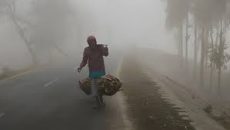 পঞ্চগড়ে জেঁকে বসেছে শীত, ঘন কুয়াশায় ঢাকা পড়ছে জনপদ