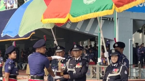 অবশেষে সারদায় শিক্ষানবিশ এসআইদের কুচকাওয়াজ সম্পন্ন