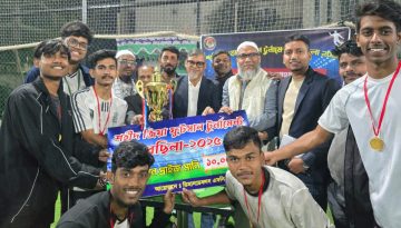 মোহাম্মদপুরে শহীদ জিয়া ফুটবল টূর্নামেন্টের ফাইনালে চ্যাম্পিয়ন ডিমান্ডেবলস এফ সি