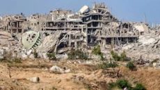 গাজার ধ্বংসস্তূপে অবিস্ফোরিত বোমা সরাতে যাবে এক দশক