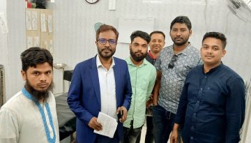 চাঁদপুর মাদকদ্রব্য নিয়ন্ত্রণ অধিদপ্তরের হাসপাতাল ক্লিনিকে পরিদর্শন