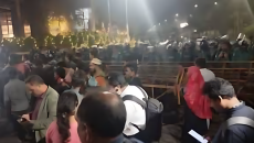 ইন্টার কন্টিনেন্টালের সামনে জুলাই অভ্যুত্থানে আহতদের বিক্ষোভ চলছে