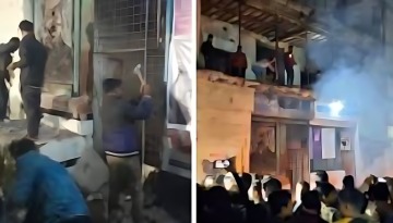 বগুড়ায় আওয়ামী লীগ-জাসদ-জাতীয় পার্টির কার্যালয়ে অগ্নিসংযোগ