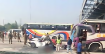 ঢাকা-মাওয়া এক্সপ্রেসওয়েতে তিন গাড়ির সংঘর্ষ, আহত ১২