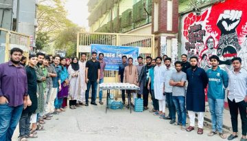 দুই শতাধিক রোজাদারকে ইফতার বিতরণ করলো জবিস্থ মৌলভীবাজার ছাত্রকল্যাণ