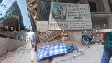 মিরপুরে আটতলা কন্সট্রাকশন ভবনের বারান্দা ভেঙ্গে নিচে পরে ভিক্ষুকের মৃত্যু