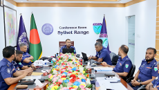 সিলেট রেঞ্জ পুলিশের অপরাধ পর্যালোচনা সভা অনুষ্ঠিত
