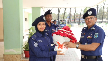 পঞ্চগড় পুলিশ অফিস পরিদর্শন করলেন অ্যাডিশনাল ডিআইজি রেজাউল হক খান